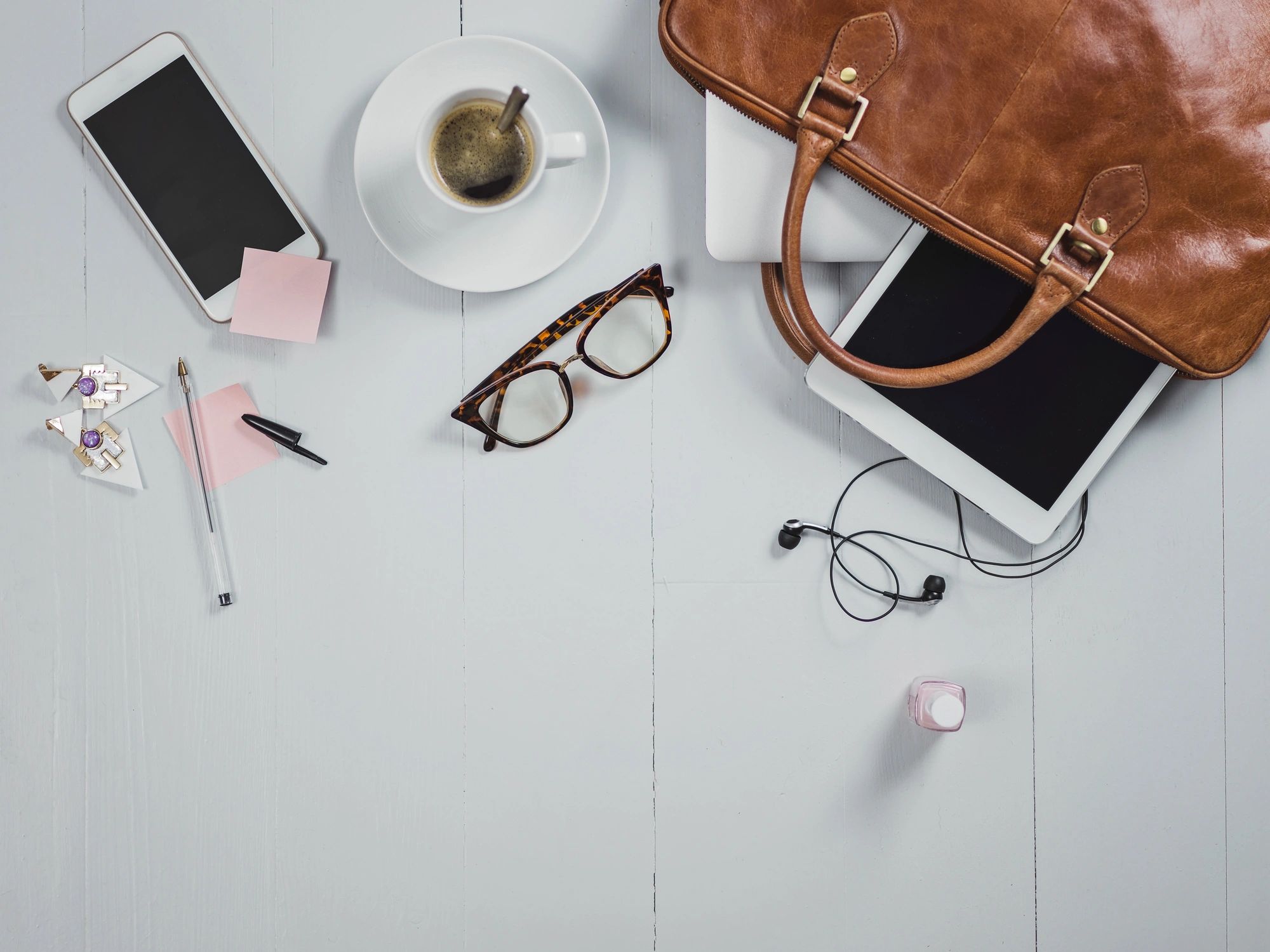 blogging inspiration flatlay